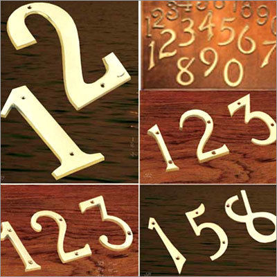 Brass Door Numerals