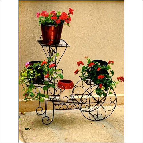 Black Wrought Iron Pot Stand