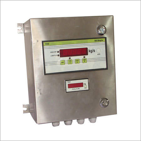 Belt Weigher Indicator - Stainless Steel Weatherproof Housing | User Selectable Flow Rate Units, High Weight and Low Flow Alarms, 4-20 mA Output