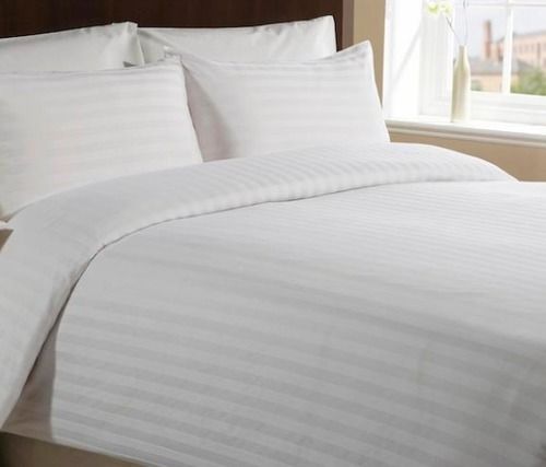 White 100% Cotton Satin Bed Sheet