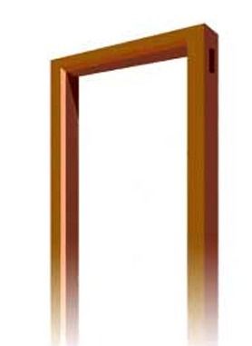 Brown Color Frp Door Frame Size: Standard