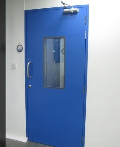 White Metal Clean Room Doors