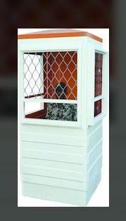 White Portable Modular Frp Security Cabin