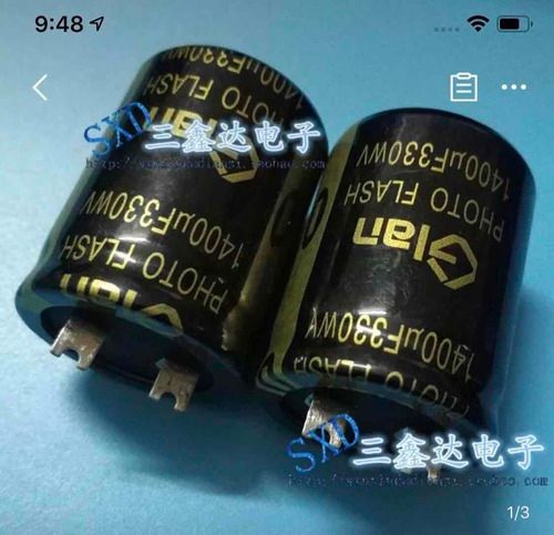 Black Industrial Photo Flash Capacitors