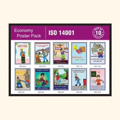 Black Iso 14001 Economy Poster Pack