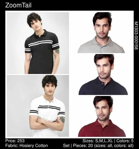 Short Sleeves Men Polo T Shirt Age Group: Adults