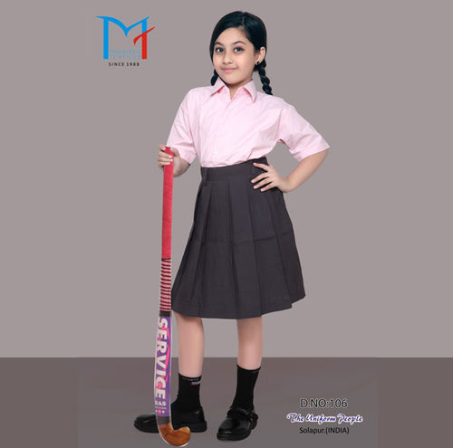 Girls School Skirt And Shirt