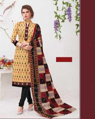 Ladies Printed Salwar Suit Fabric Application: Women Material