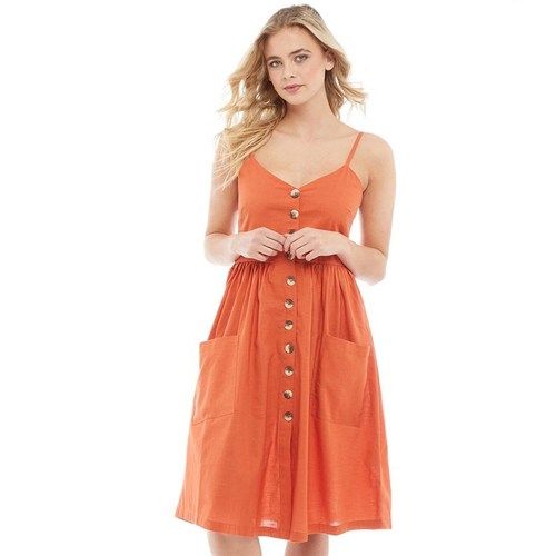 Orange Party Wear Dress For Girls