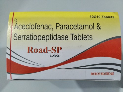 Road Sp Aceclofenac Paracetamol Serratiopeptidase Tablets At Best Price In Saharanpur Uttar Pradesh Candour Health Care Private Limited