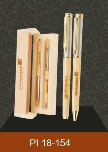 Golden Wooden Pens For Promotional Gift