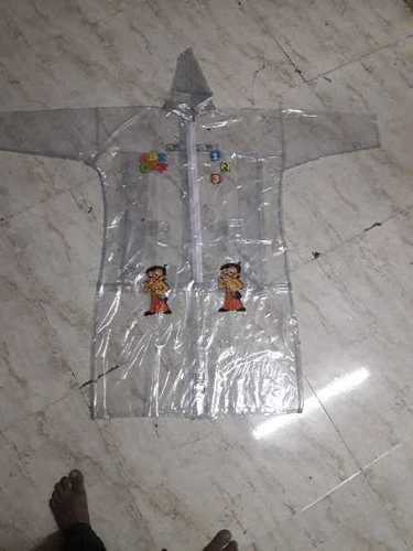 100% Waterproof Bhim Print PVC Raincoat