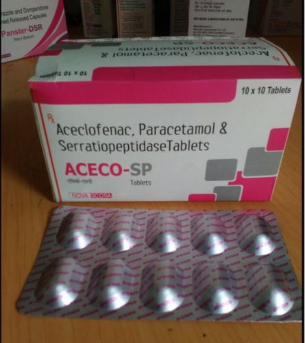 Aceclofenac Paracetamol And Serratiopeptidase Tablets At Best Price In Sirmaur Himachal Pradesh Nova Scotia Healthcare