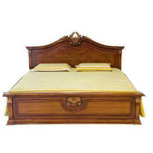 Brown King Size Designer Wooden Bed