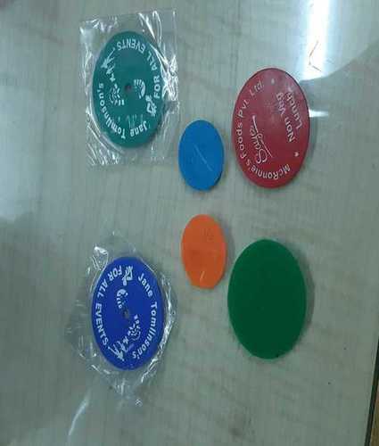 Multiple Multi Colored Plastic Tokens