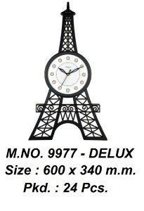 Scratch Proof Plastic Wall Clock Size: 640 X 340 Mm