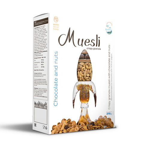 Chocolate And Nuts Muesli Calories: 1700 Kj/410 Kcal