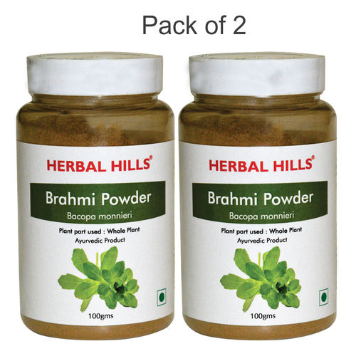 Ayurvedic Brahmi Powder 100Gm For Healthy Hair & Memory Booster (Pack Of 2) Ingredients: Entecavir