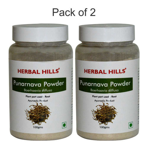Ayurvedic Punarnava Powder 100gm for Kidney and Prostate Health (Pack of 2)