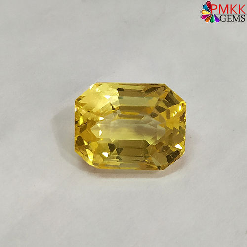 Yellow Color Natural Sapphire Pukhraj Grade: A