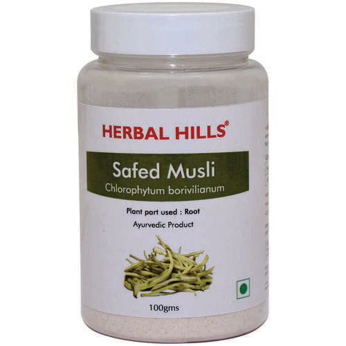 Ayurvedic Safed Musli Powder 100gm for Strength & Stamina Booster (Pack of 2)