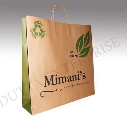 Brown Color Paper Bags Size: Various Sizes Are Available