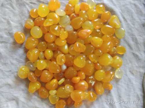 Yellow Pebbles Agate Stone Size: Various Sizes Are Available