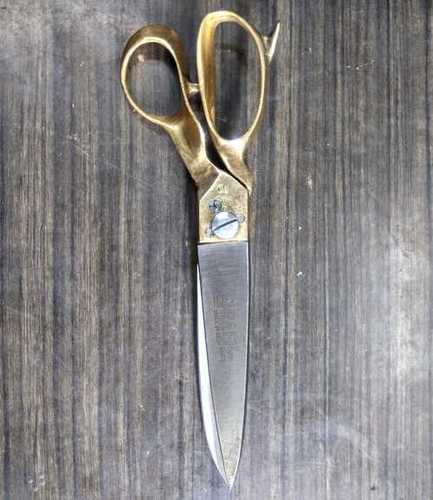 Both Large Brass Tailor Scissors 