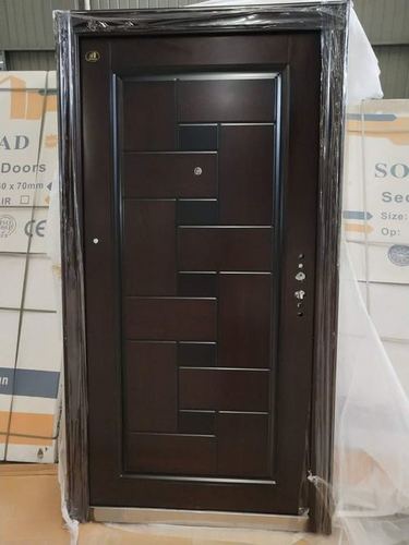 Steel Security Doors With Wooden Finish