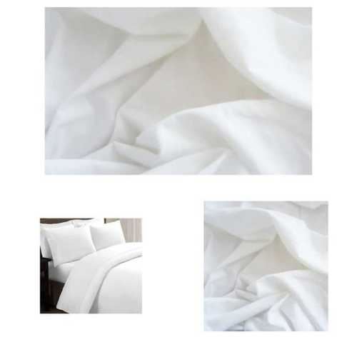 Plain White Hotel Bedsheets Size: Full