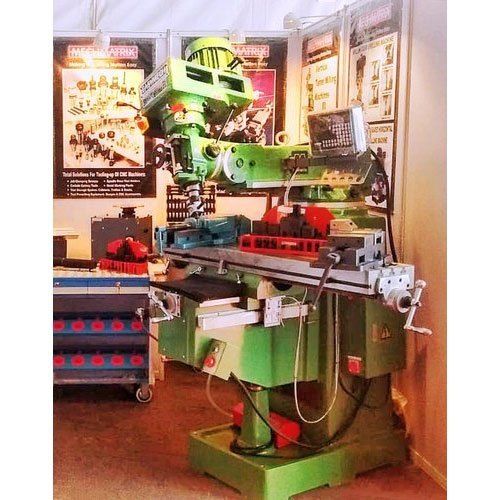 Green Easymech Cast Iron Vertical Milling Machine