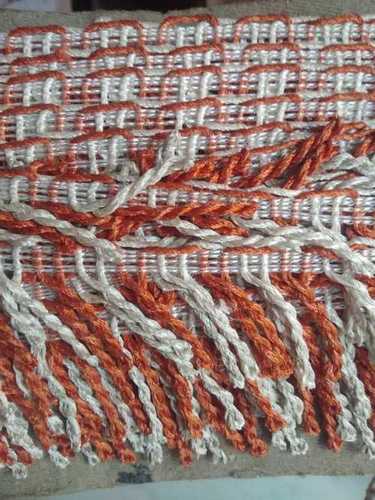 White-Orange Smooth Finish Tent Lace