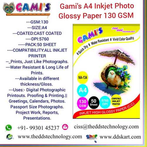 130 gsm photo paper price