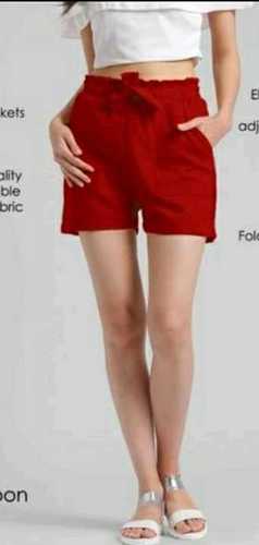 Red Womens Shorts