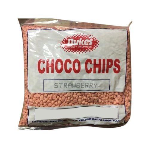 Dukes Strawberry Flavored Choco Chip Packaging: Bag