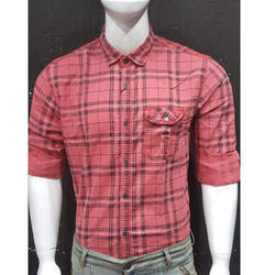 Slim Fit Mens Check Shirt