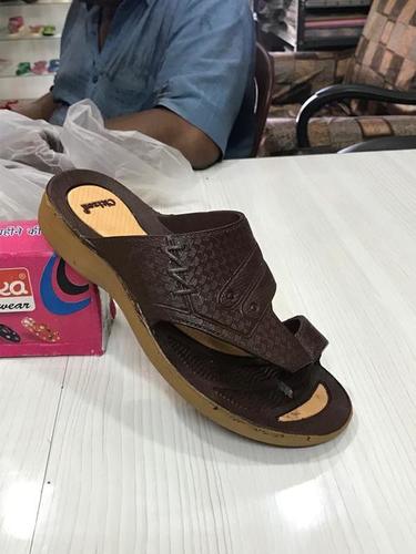 Brown Stylish Pu Gents Sandal