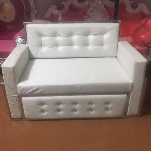 White Colored Steel Sofa Height: Various Options Are Available Inch (In)