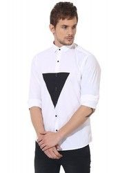 White Triangle Club Wear Shirt Age Group: Adults