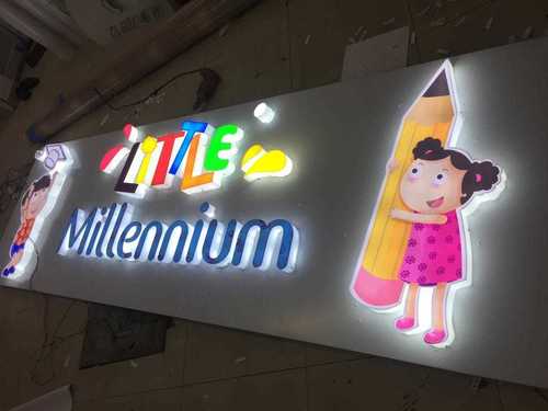 3D Glow Signage Board Body Material: Acrylic