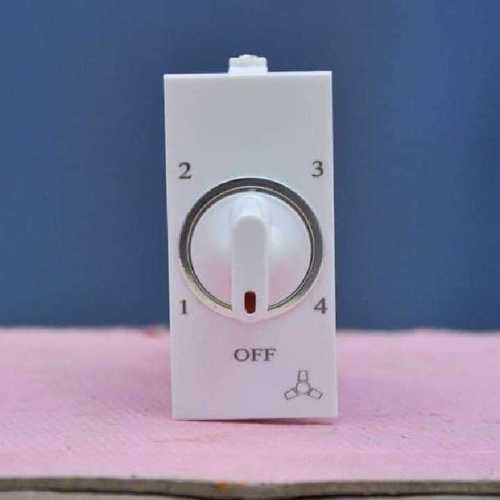 White 4 Step Fan Regulator Electronic Switch