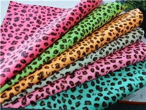 Multi-Color Bh190725-04 Luminous Film Leopard Print Synthetic Leather Bright In Darkness