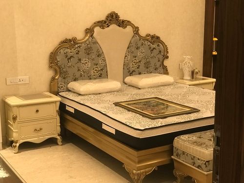 Handmade Natural Wooden Antique Bed