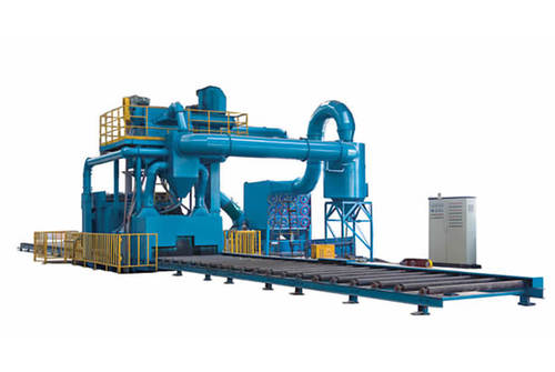 roller conveyor shot blasting machine