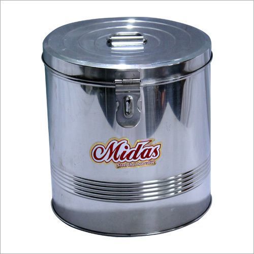 SS Round Grain Container