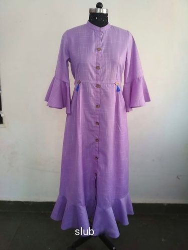 Purple Full Length Comfortable Kurti