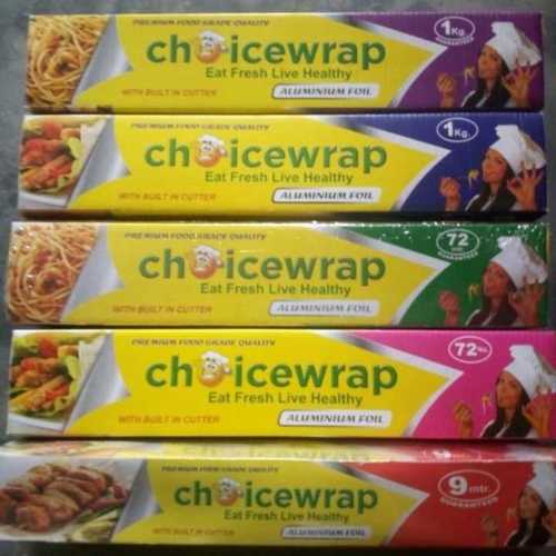 Silver Foil Paper - Commercial Grade Edible Roll, 9 Meter Length | Soft Hardness, Opaque Transparency, Plain Silver Color