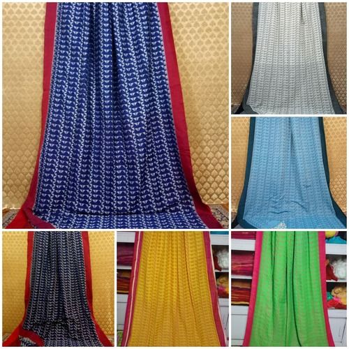 Multicolors Soft Handloom Khadi Jamdani Saree