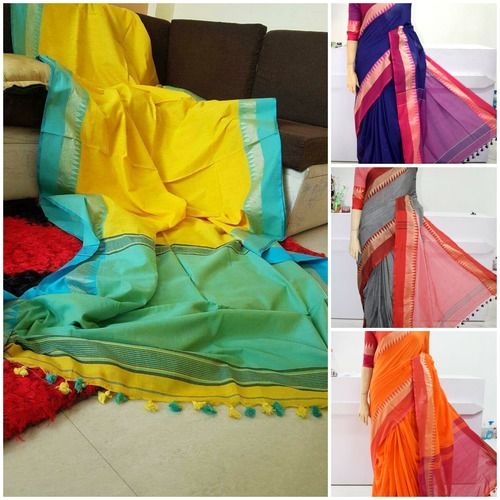 Soft Khadi Designer Border Fancy Saree