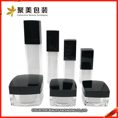 Square Cosmetic Acrylic Bottle